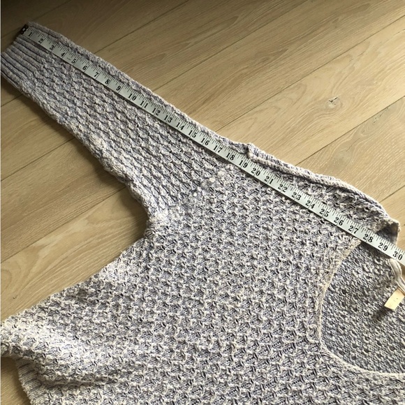 Anthropologie Pilcro Textured Wide Neck Cotton Sweater Size L - Picture 9 of 12